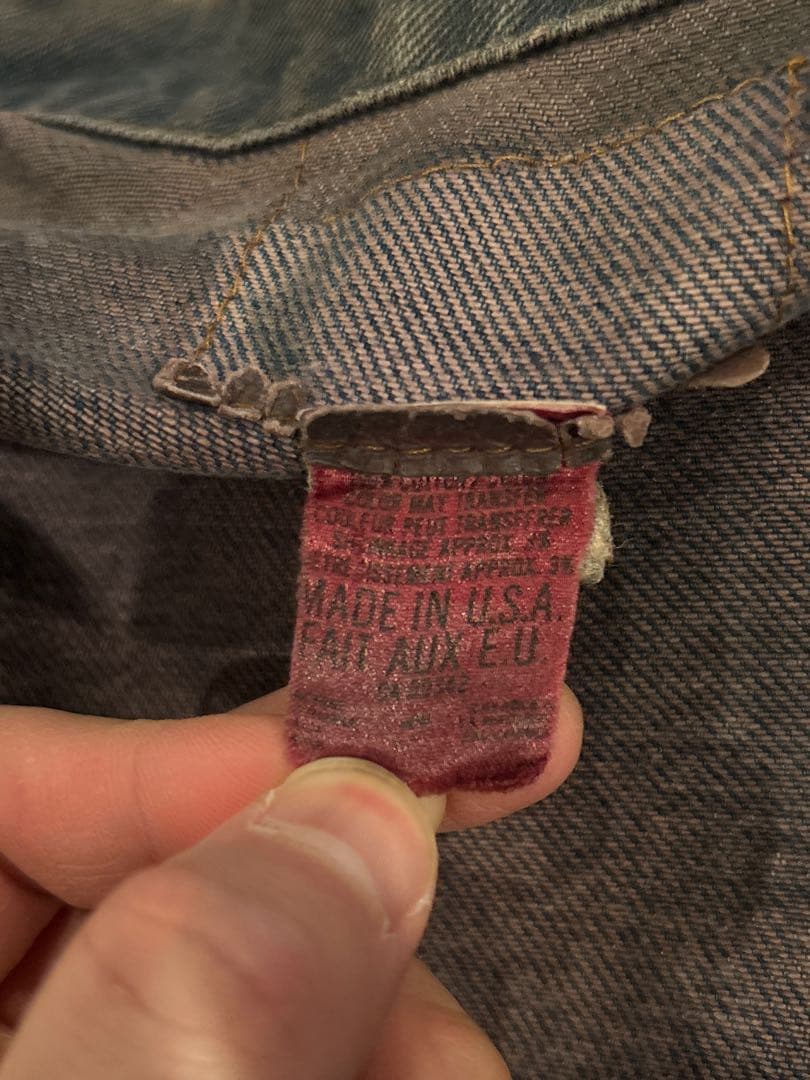 Levi's 70505 4th ボタン裏52 70s 38~40