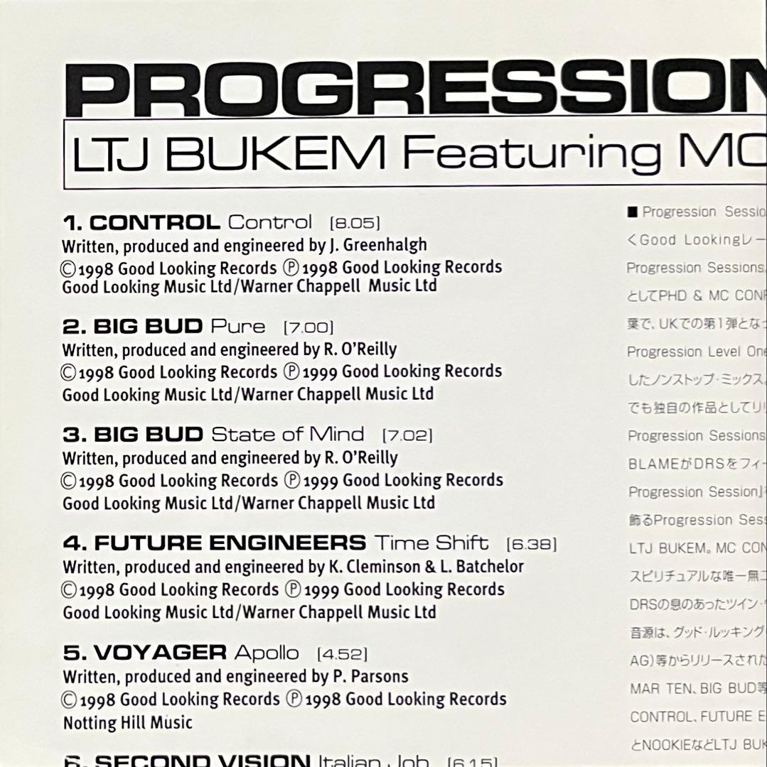 LTJブケム プログレッション・セッションズ LTJ BUKEM 初回プレスCD