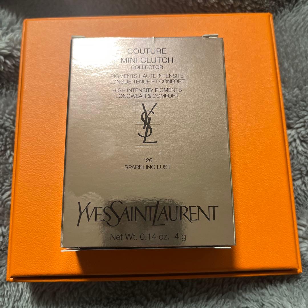 新品　YSL クチュールミニクラッチ 126 スパークリングラスト