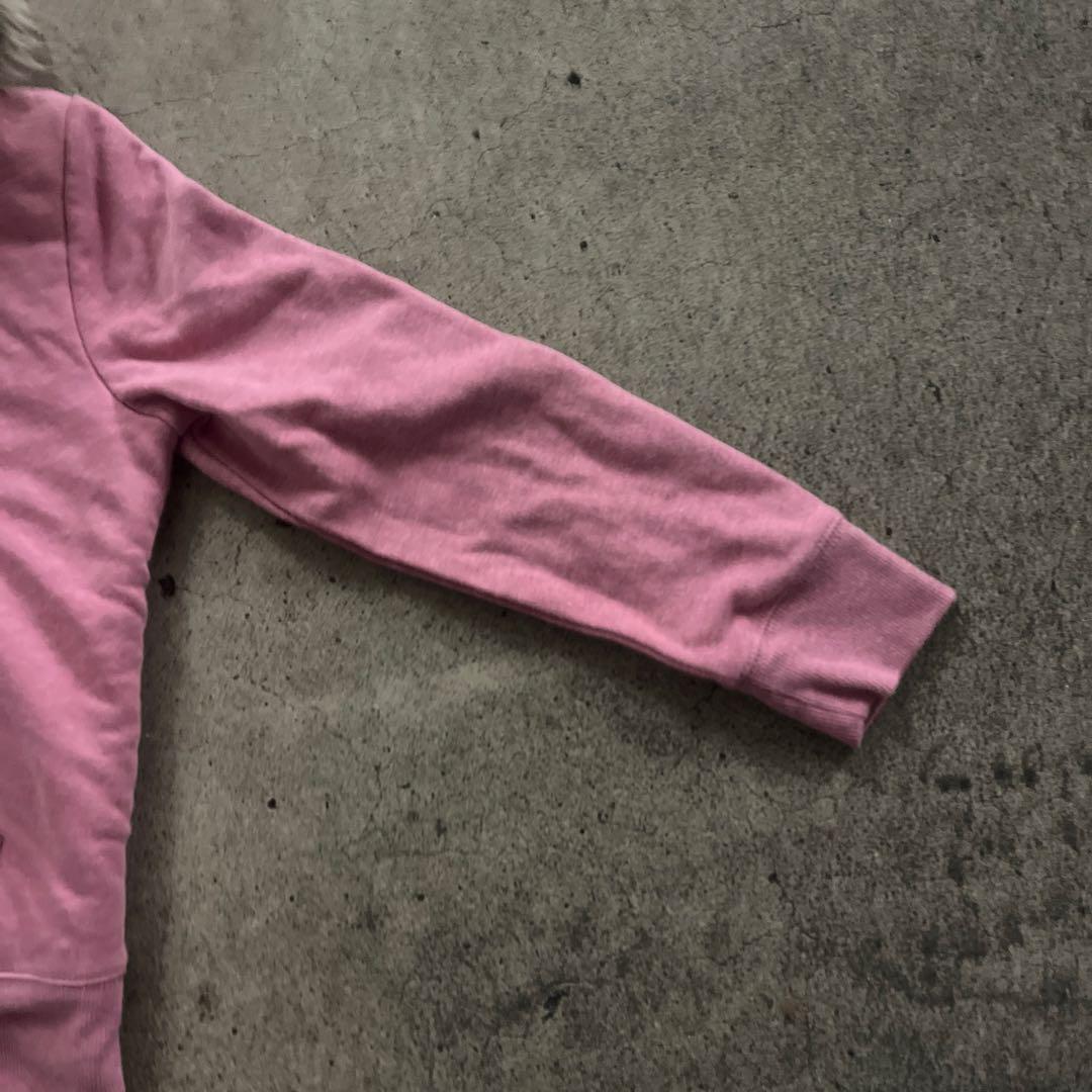Gap ピンク　ジップパーカー　中ボア　ファー　y2k 平成ギャル　短丈
