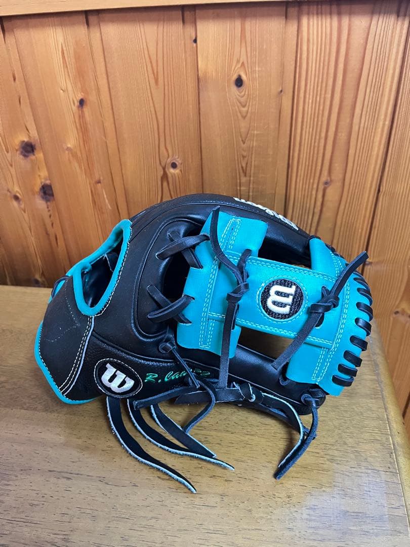 Wilson 軟式グラブ（DO型）ブラック×Mグリーン