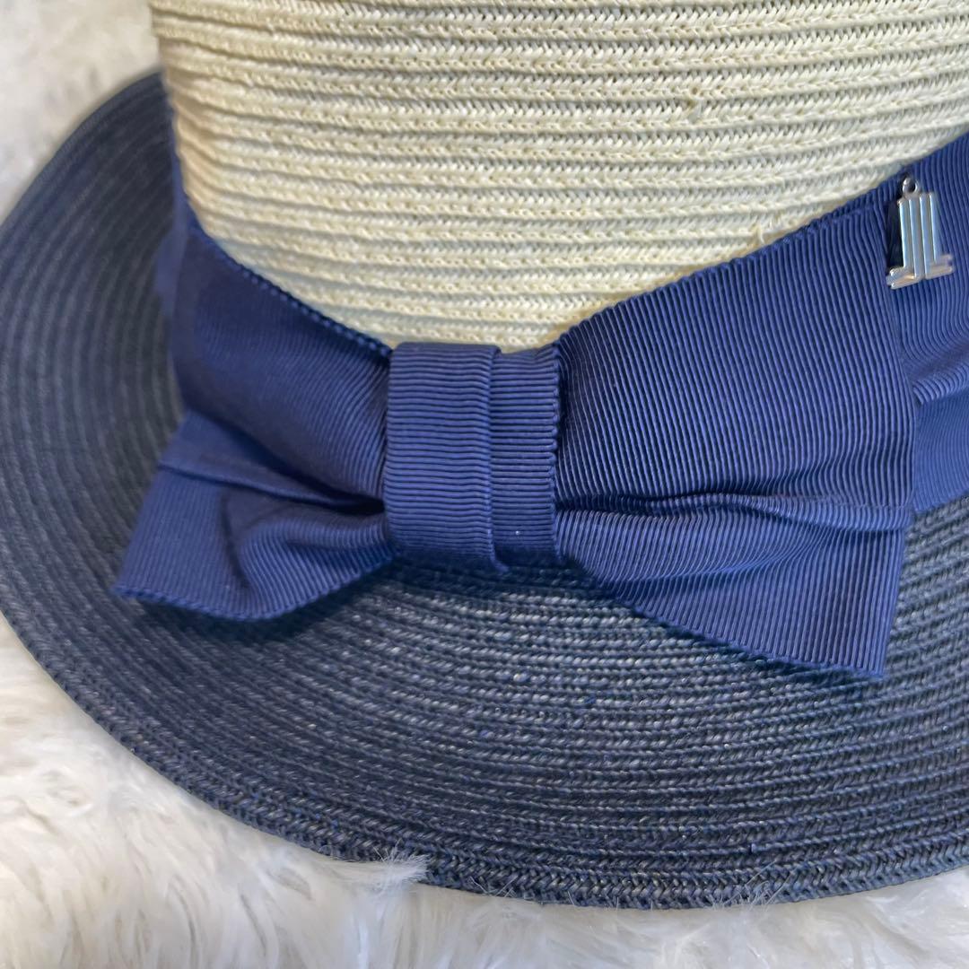 ✨新品タグ付き✨LANVIN en Bleu ランバンオンブルー ストローハット