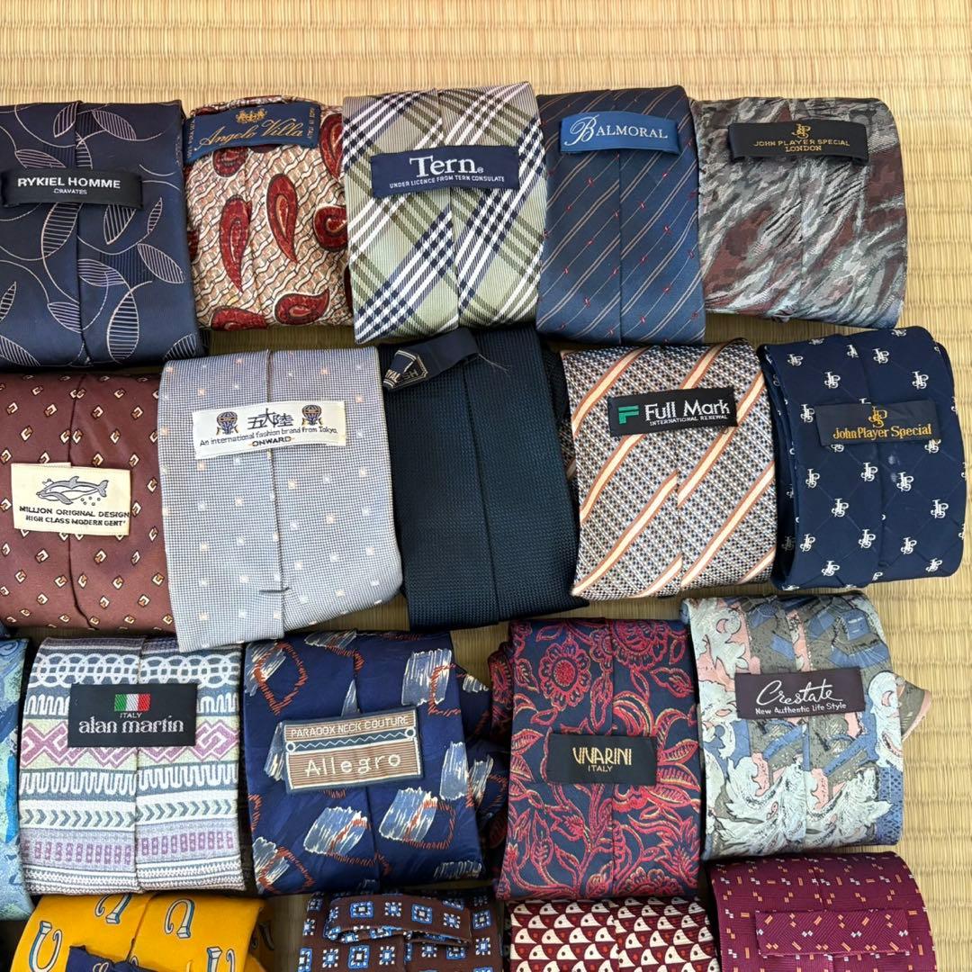 ハイブランドネクタイ 50本セット 全てシルク GUCCI エルメス まとめ売り