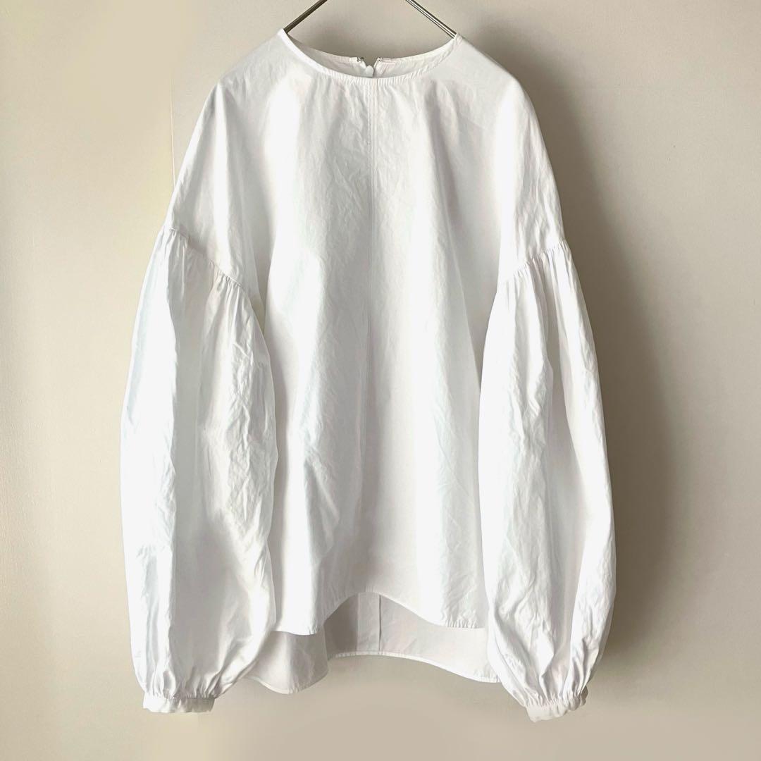 美品✨ウィムガゼット クルーネック 袖ボリュームブラウス