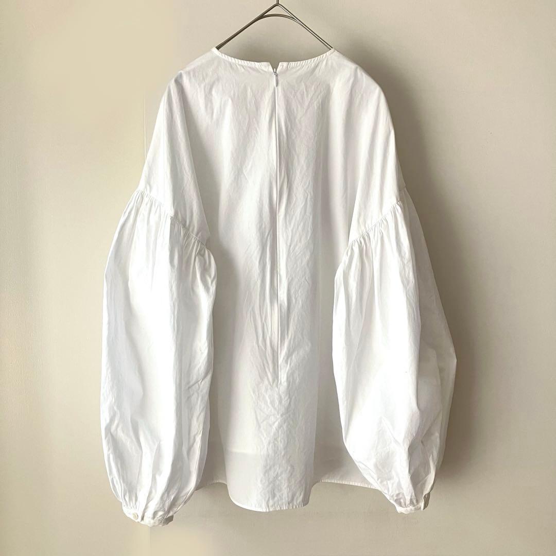 美品✨ウィムガゼット クルーネック 袖ボリュームブラウス