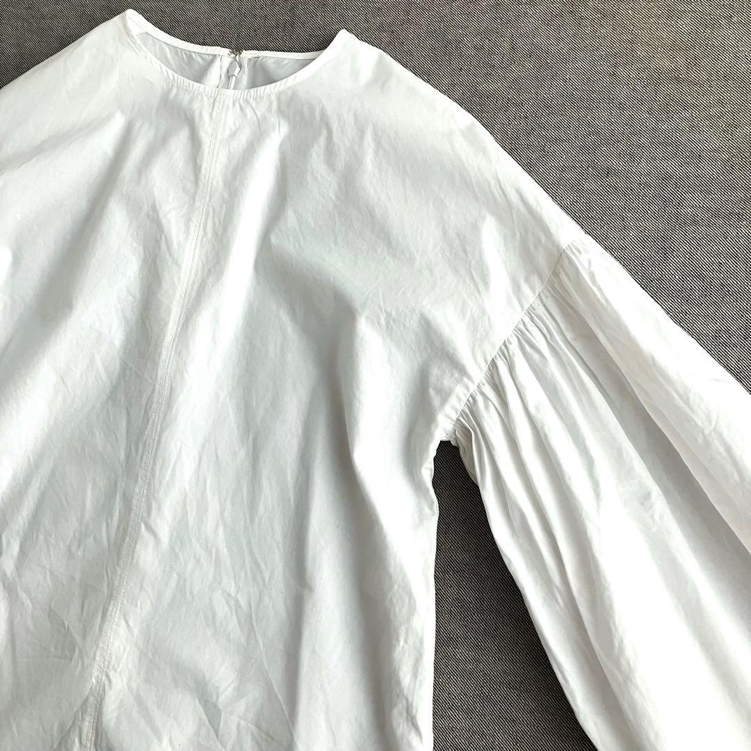 美品✨ウィムガゼット クルーネック 袖ボリュームブラウス