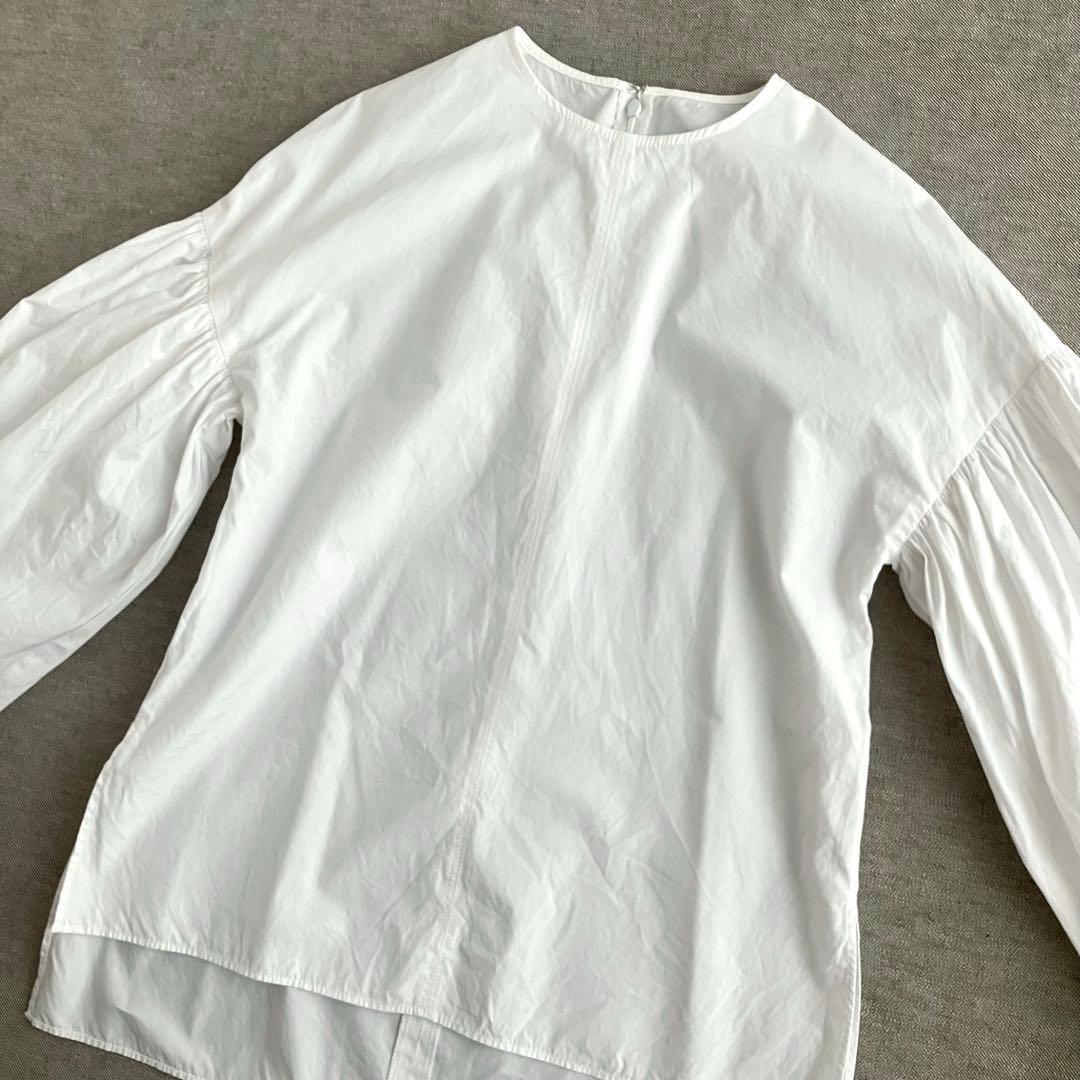 美品✨ウィムガゼット クルーネック 袖ボリュームブラウス