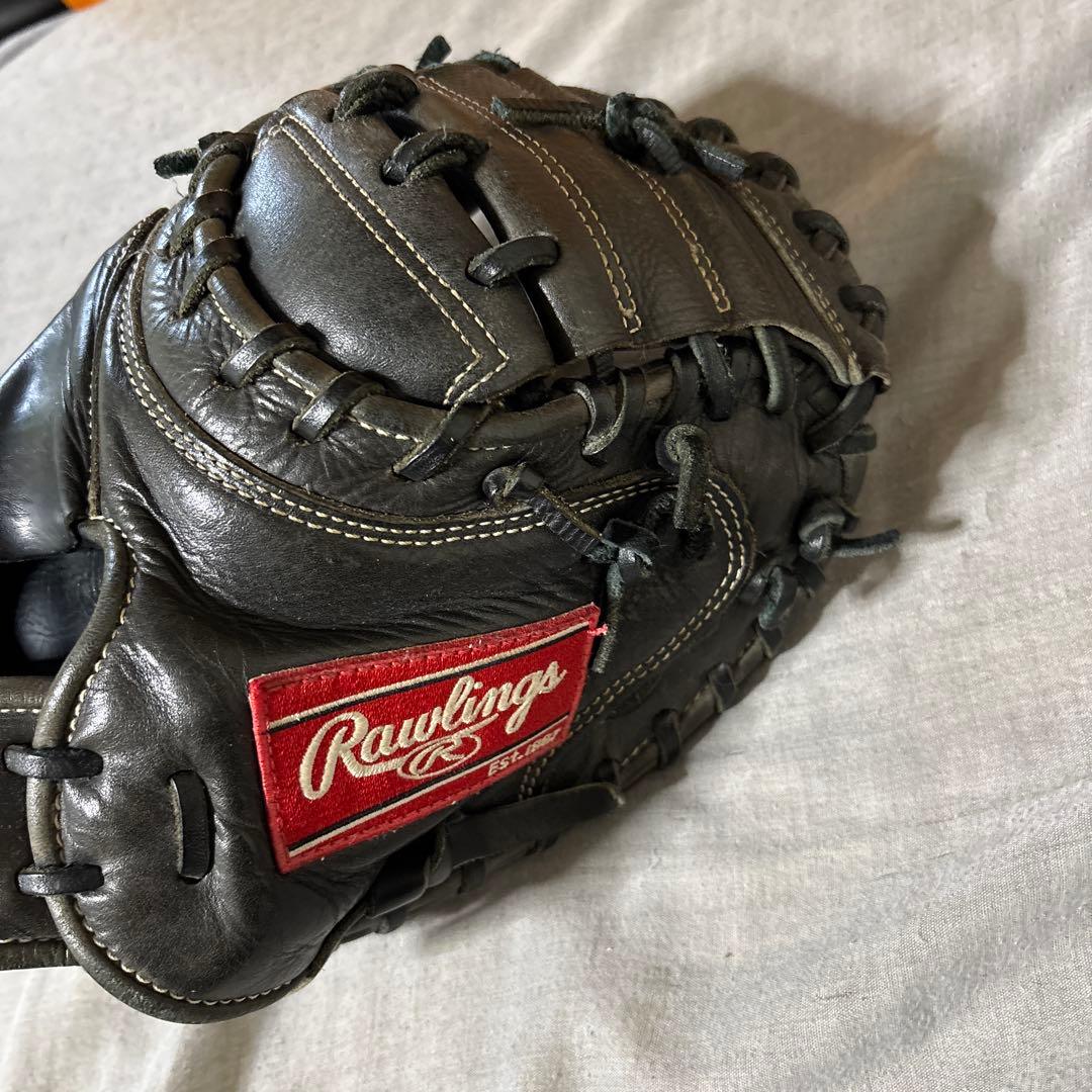 Rawlings キャッチャーミット 黒　大人用