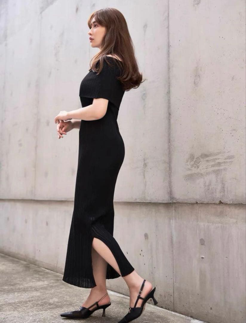ワンピース her lip to Plage Random Rib Knit Dress