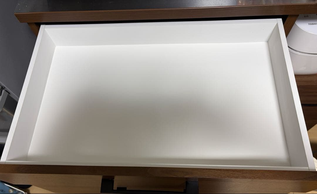 大川家具　キッチンカウンター　家電ラック　ウォールナット　w105