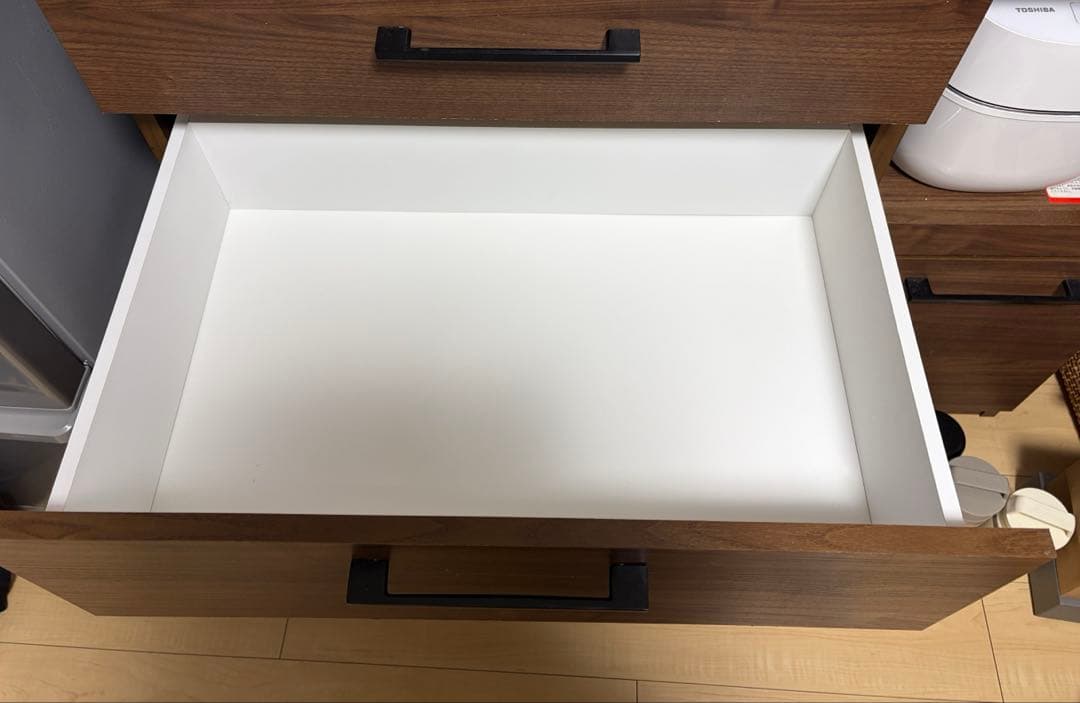 大川家具　キッチンカウンター　家電ラック　ウォールナット　w105
