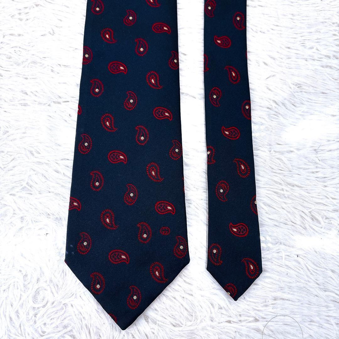 【美品】GUCCIグッチ /シルクネクタイ/ペイズリー柄/フォーマル/ビジネス