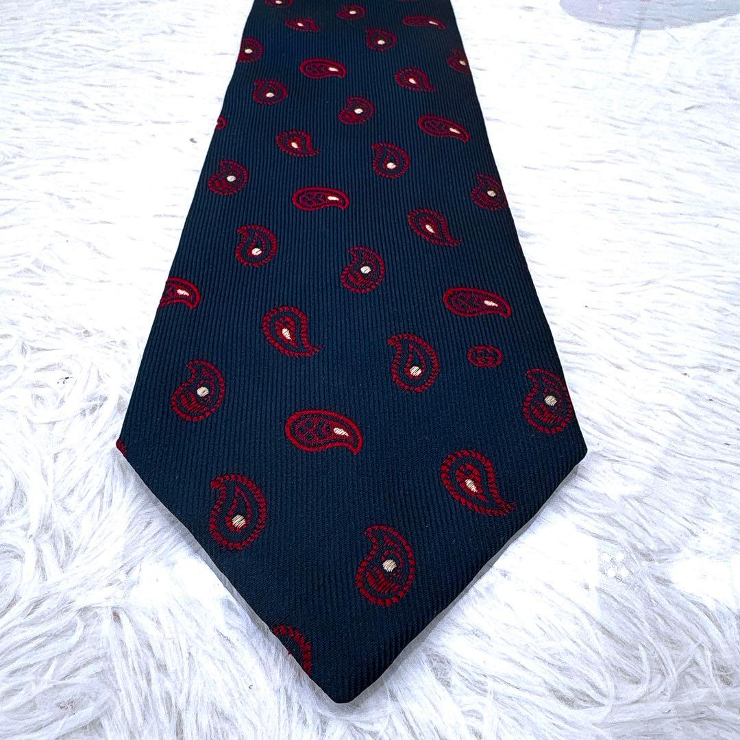 【美品】GUCCIグッチ /シルクネクタイ/ペイズリー柄/フォーマル/ビジネス