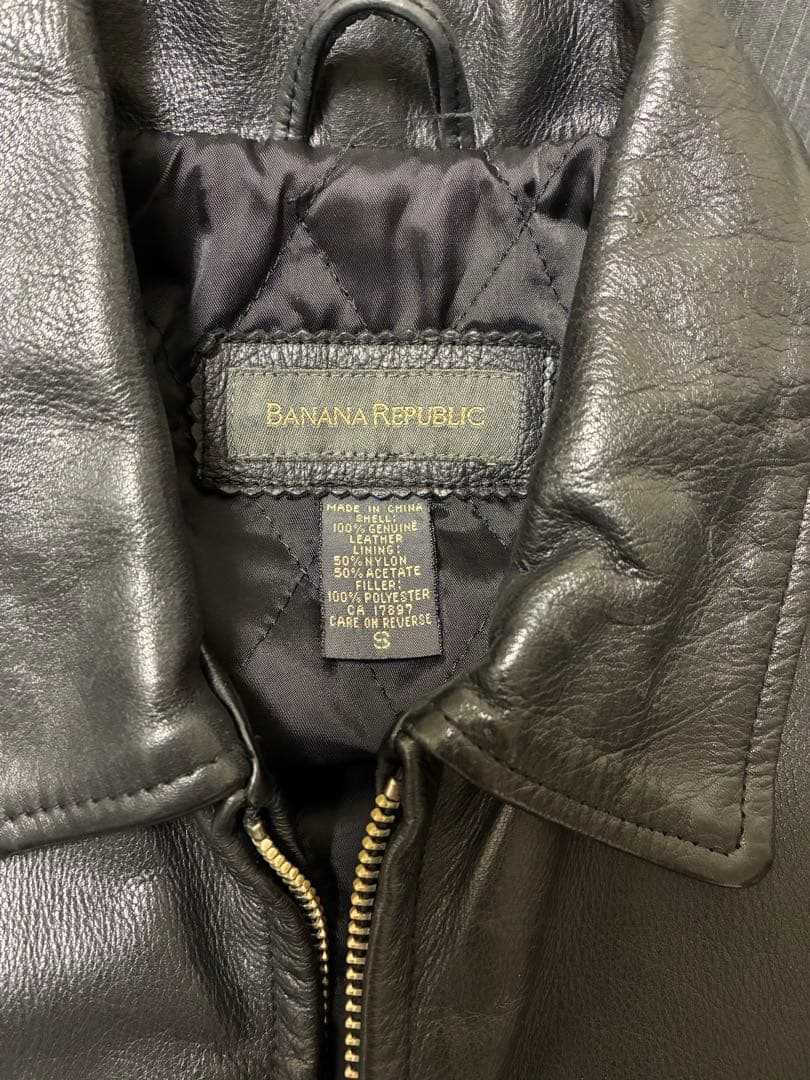 90s バナリパ CowLeather Single Riders Jacket