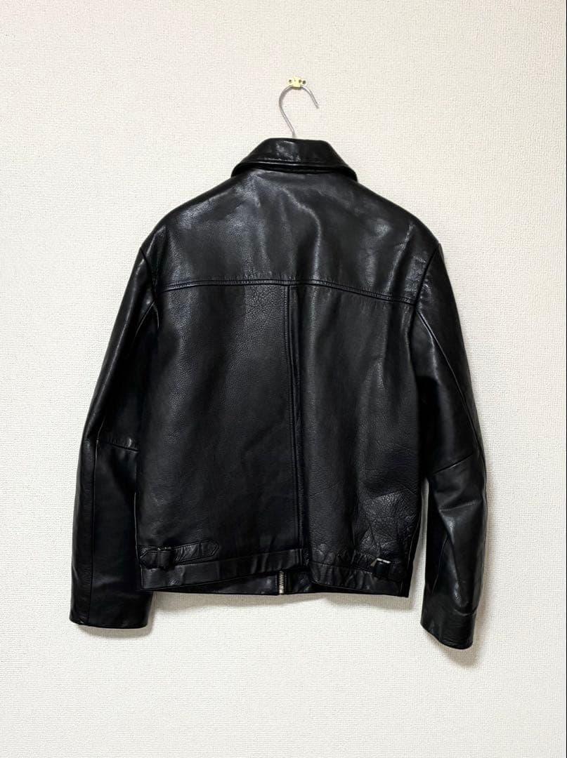 90s バナリパ CowLeather Single Riders Jacket