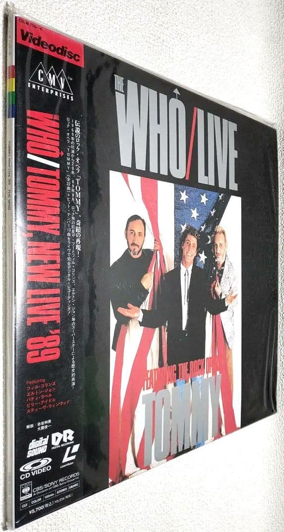 『ＴＨＥ ＷＨＯ／ＴＯＭＭＹ，Ｎｅｗ Ｌｉｖｅ’８９』【新品・未開封２枚組ＬＤ】
