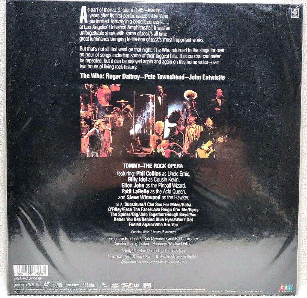 『ＴＨＥ ＷＨＯ／ＴＯＭＭＹ，Ｎｅｗ Ｌｉｖｅ’８９』【新品・未開封２枚組ＬＤ】