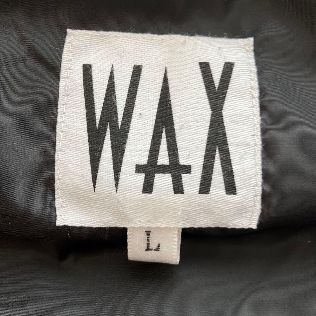 美品　WAX 中綿ベスト　パフベスト　ブラック　黒　L ダウンベスト