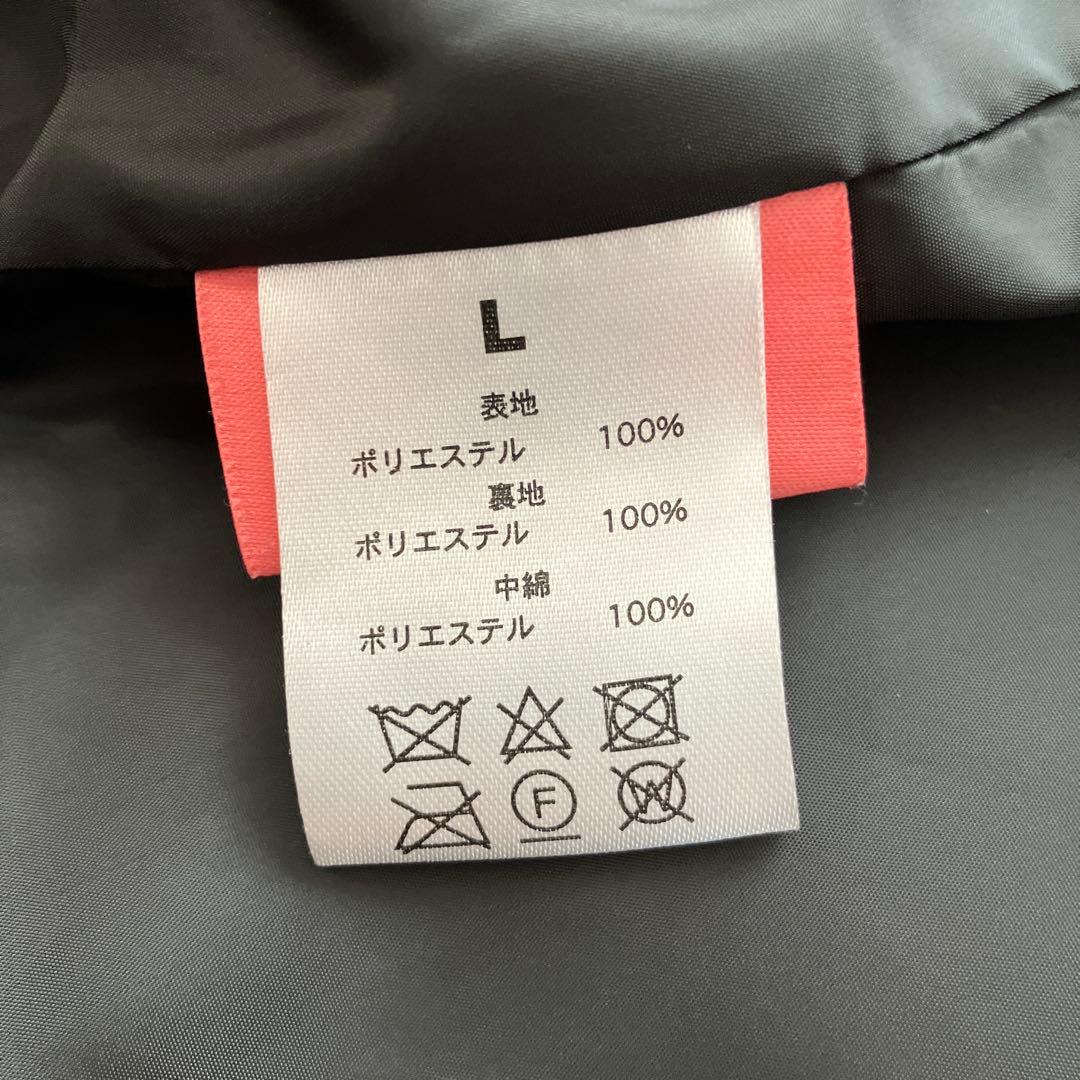 美品　WAX 中綿ベスト　パフベスト　ブラック　黒　L ダウンベスト