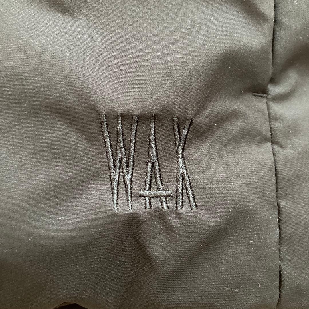 美品　WAX 中綿ベスト　パフベスト　ブラック　黒　L ダウンベスト