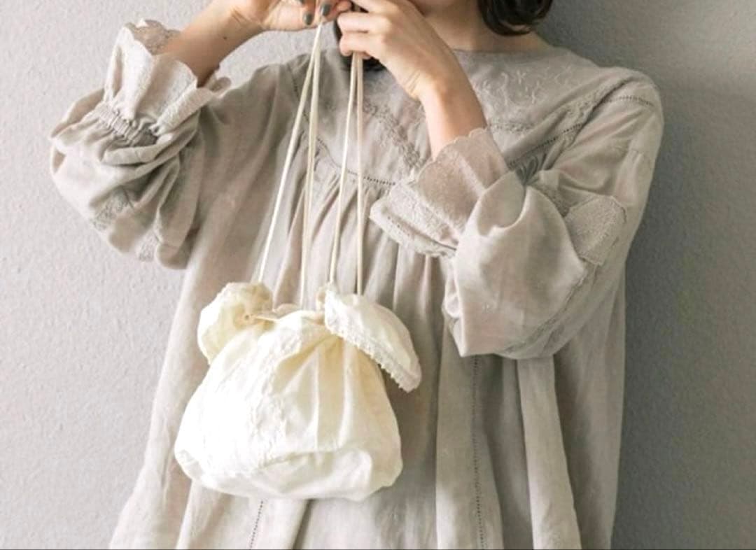（新品）kazumi × Samansa Mos2　ストール付きレースブラウス