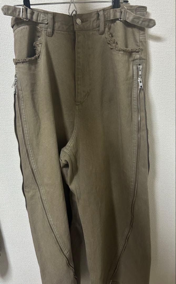 【GRANCY】ZipDesign Buggy DenimPants