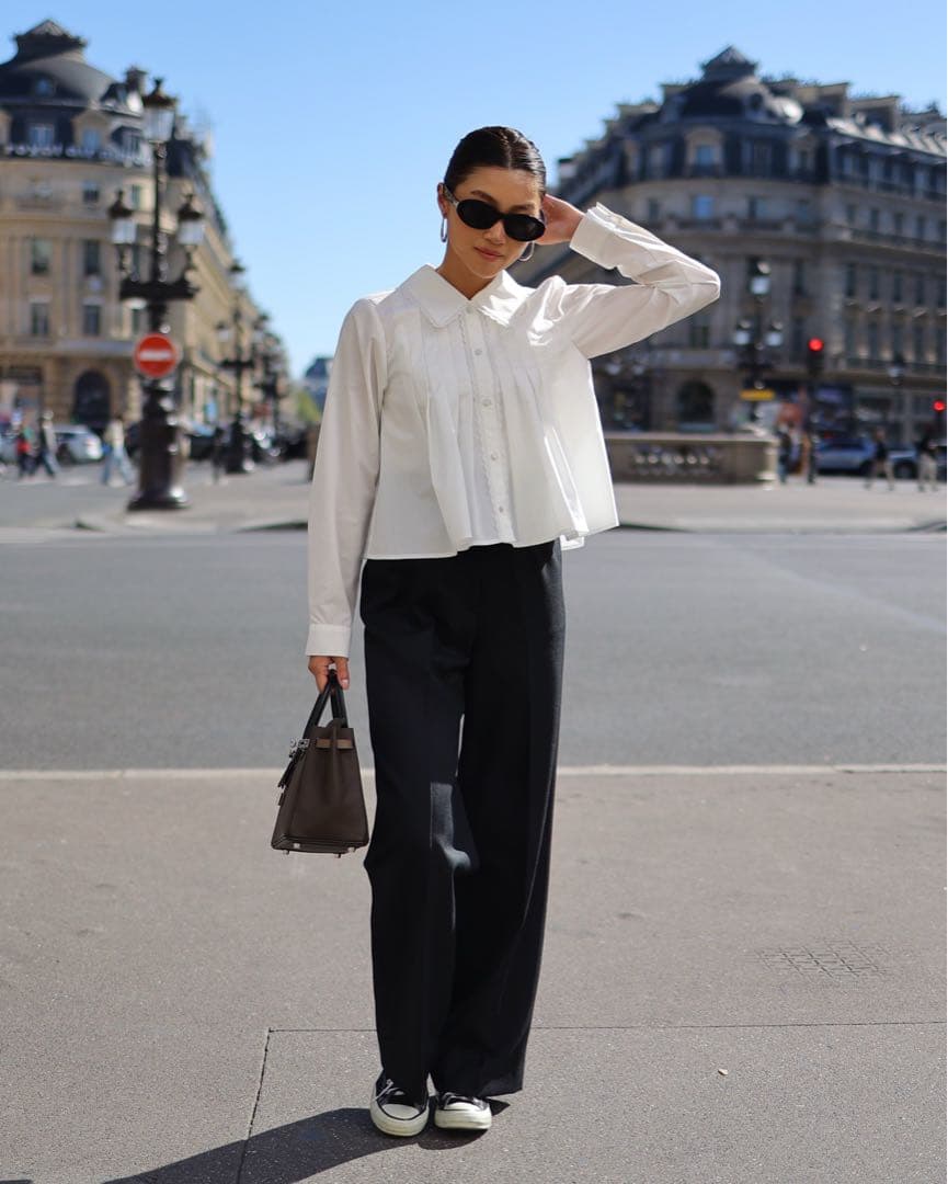 gypsohila Tuck Long Sleeve Blouse ブラウス