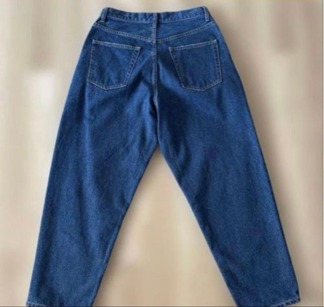 【美品】BEAMS ワイドテーパードデニム S