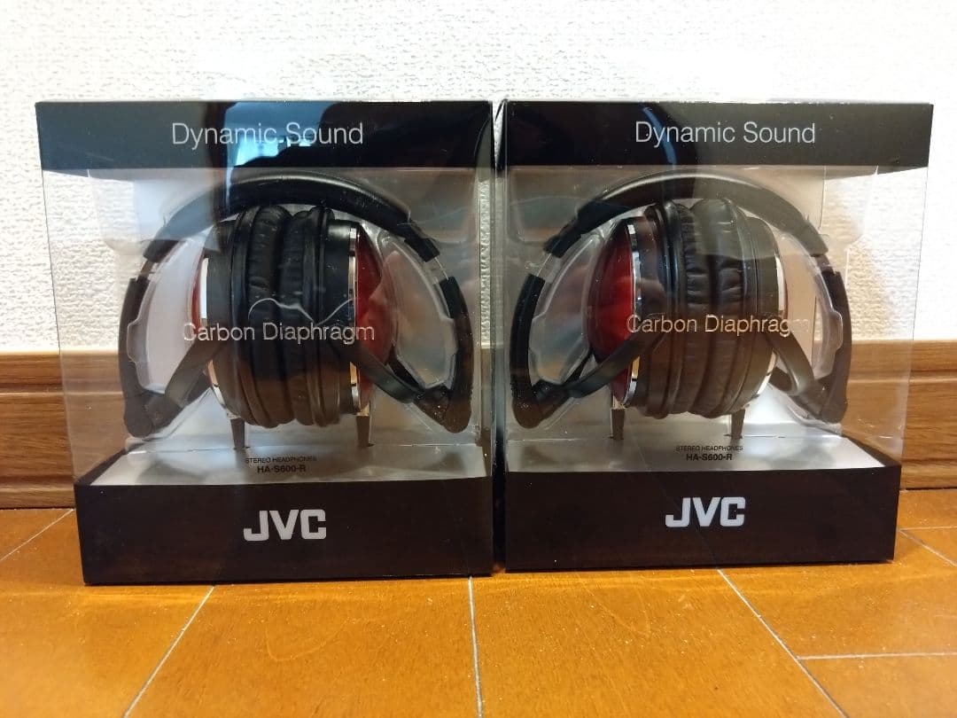 JVC HA-S600-R 有線ヘッドフォン　赤　✕２