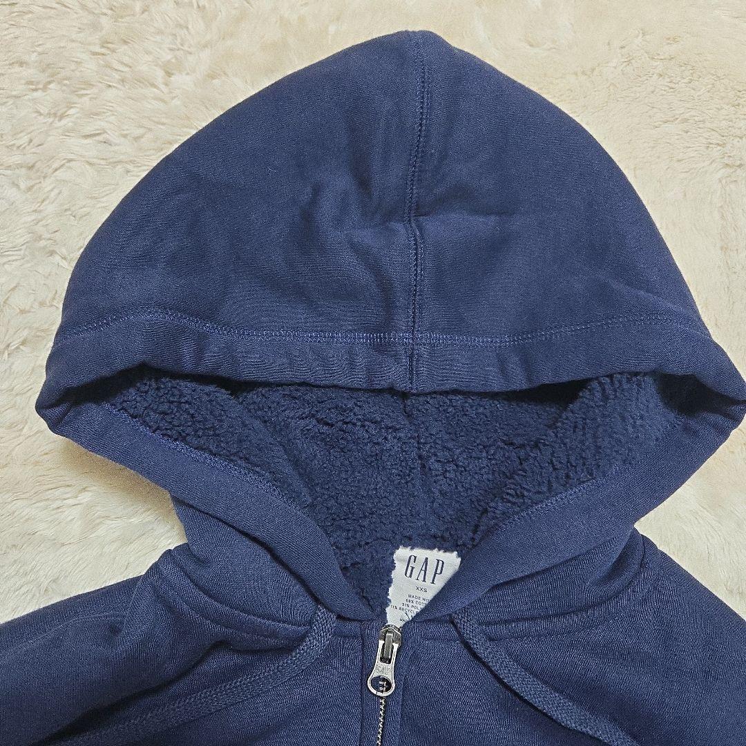 美品 00s ギャップ OLD GAP ジップアップ パーカー 裏ボア y2k