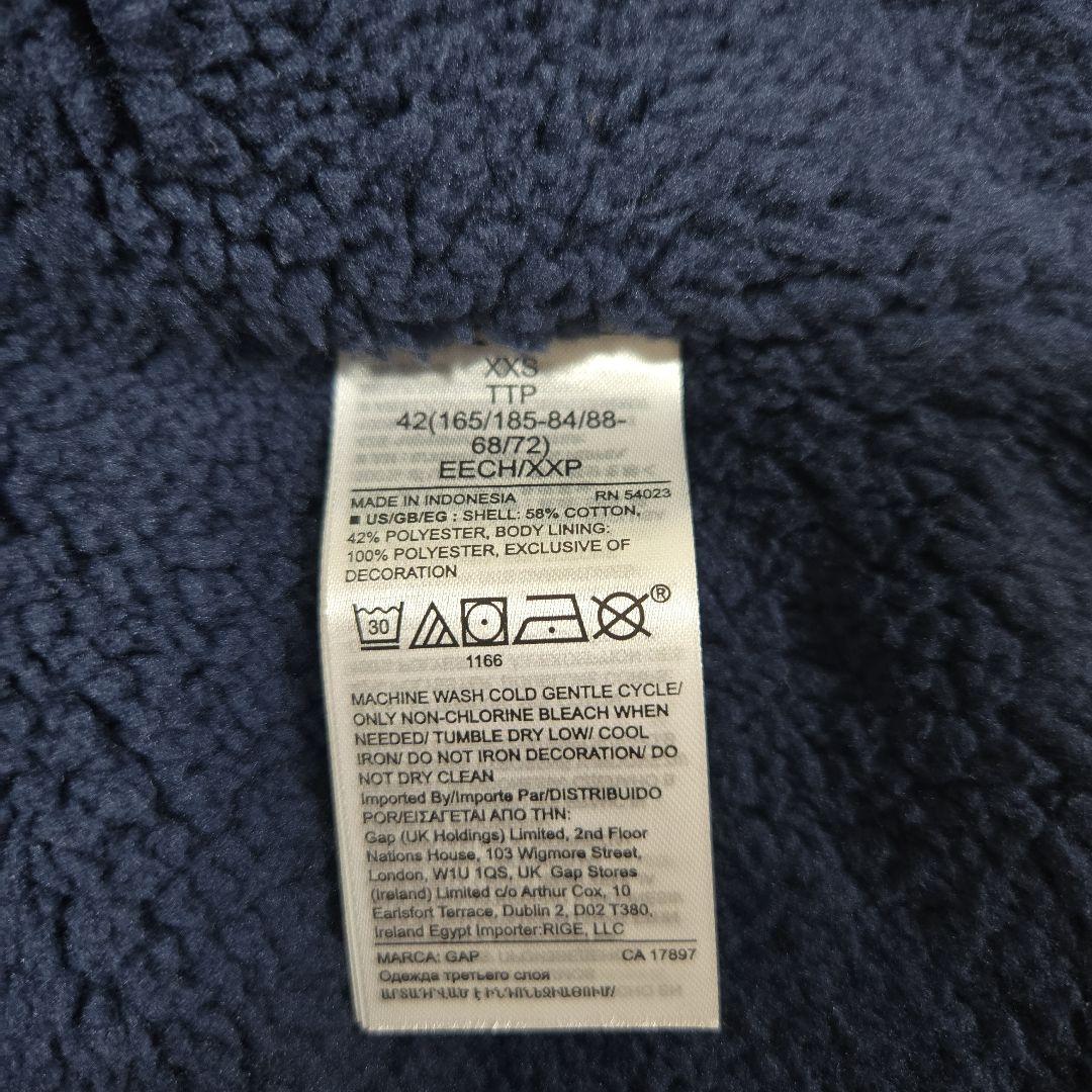 美品 00s ギャップ OLD GAP ジップアップ パーカー 裏ボア y2k
