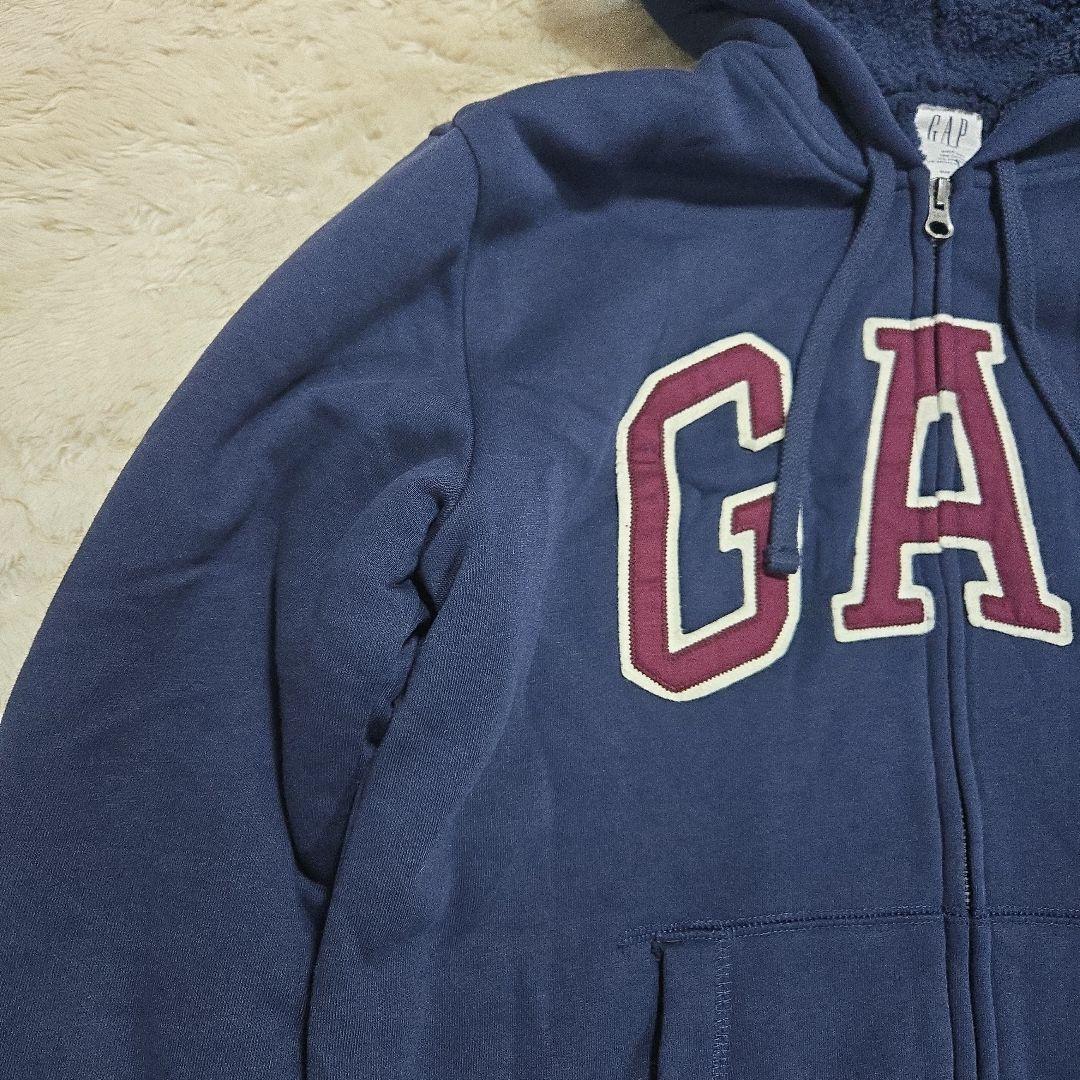美品 00s ギャップ OLD GAP ジップアップ パーカー 裏ボア y2k