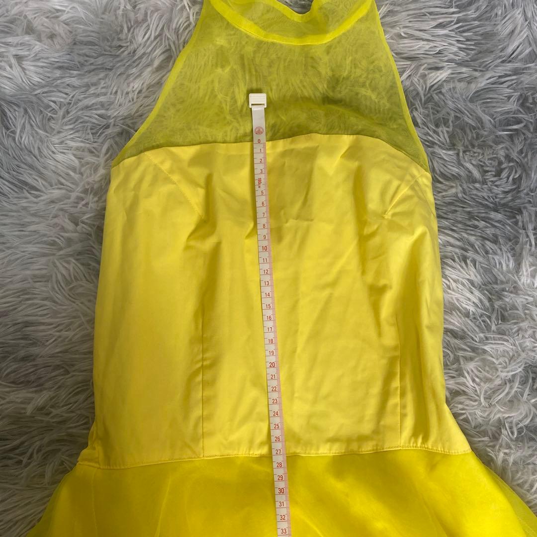 ALOHA STANDASDS イエローロングドレス ホルターネック フラドレス