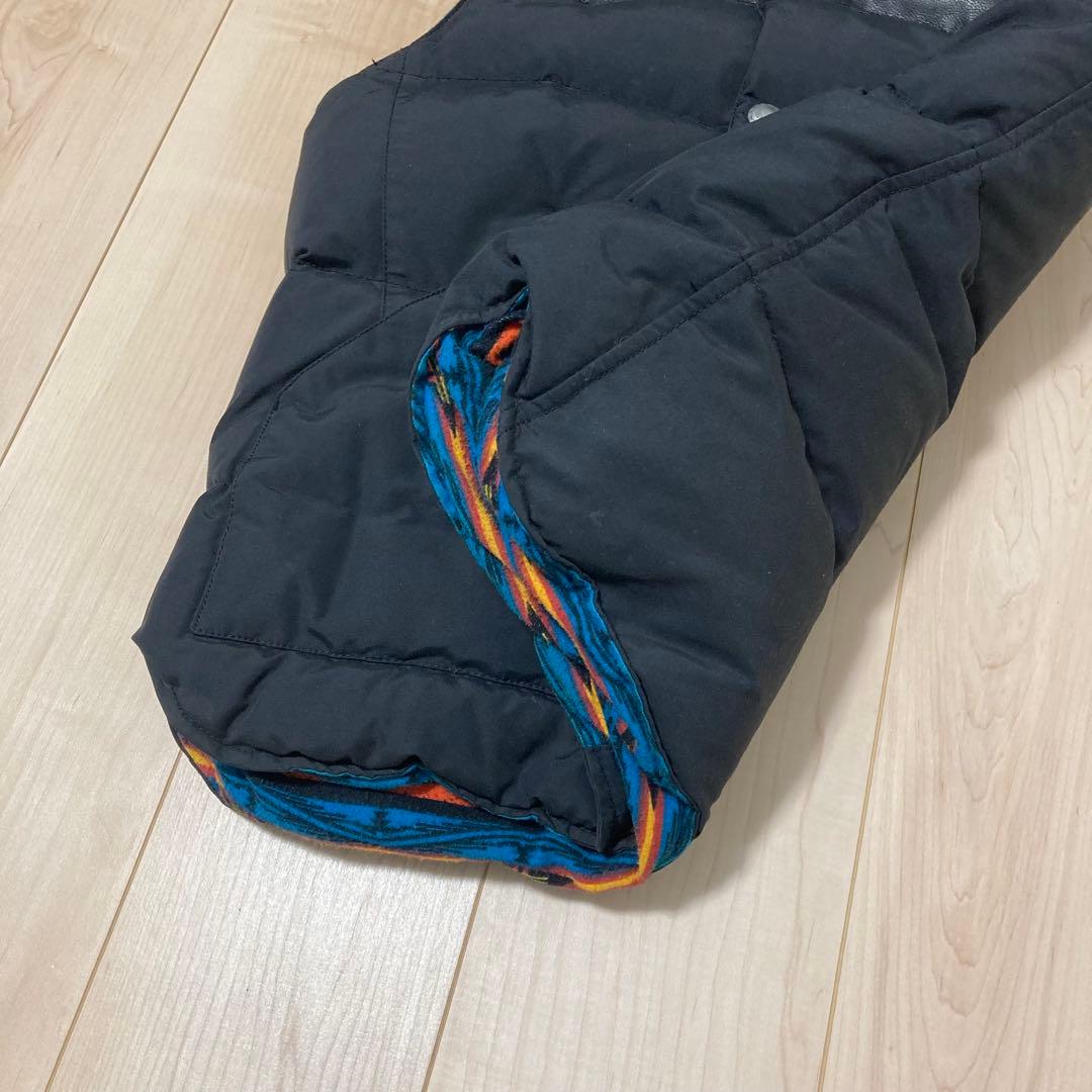 Beams ダウンベスト レザー