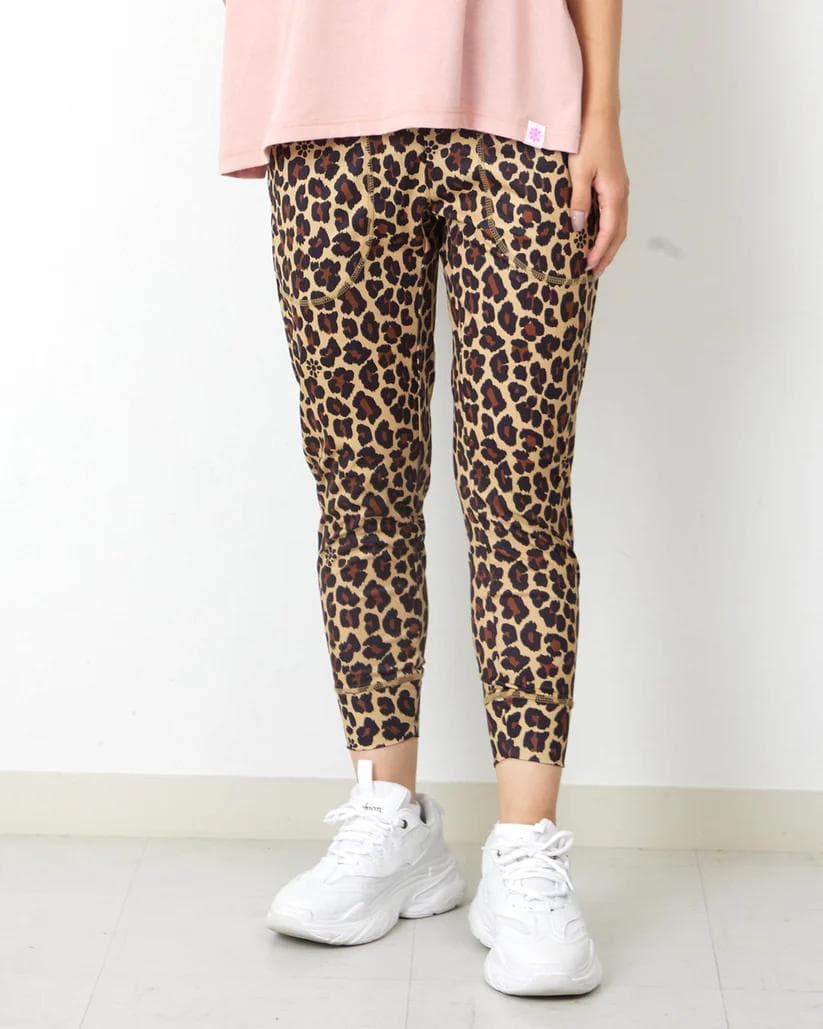 クラップclap11660円レオパード クロップドパンツ LEOYELLOW