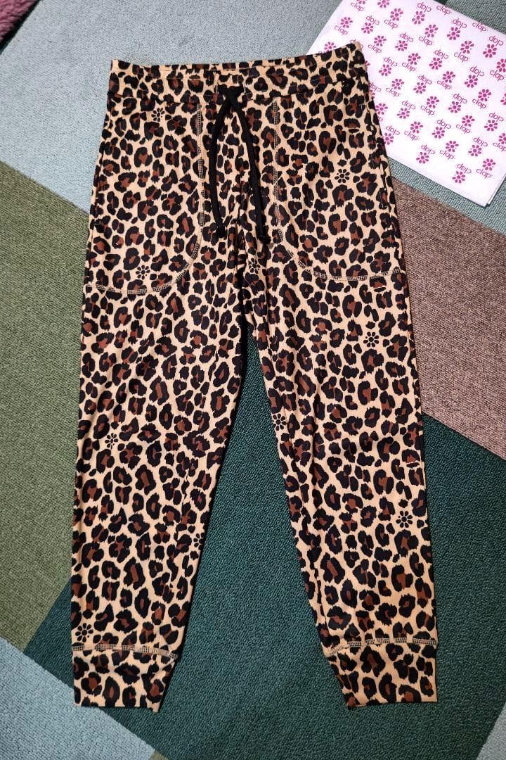 クラップclap11660円レオパード クロップドパンツ LEOYELLOW