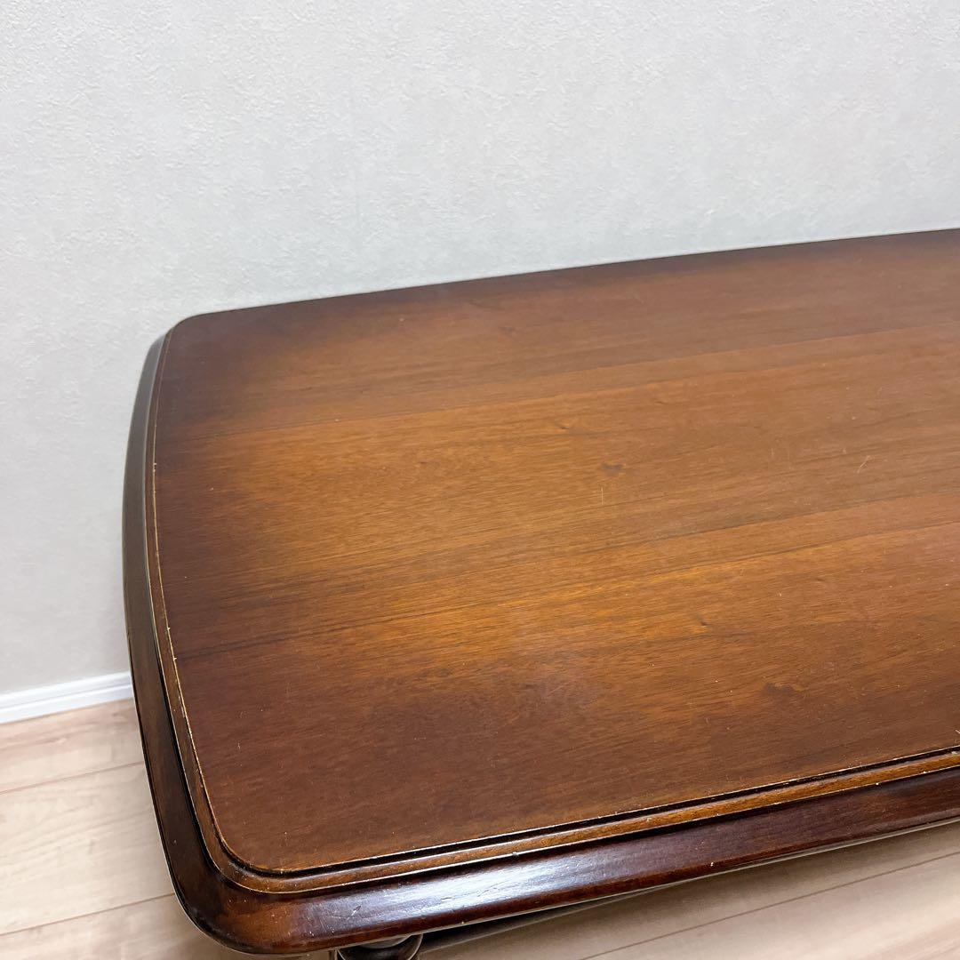 カリモク 家具 ローテーブル コロニアル ラタン張り リビング　KARIMOKU
