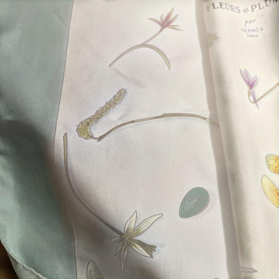 HERMÈS FLEURS et PLUMES スカーフ　　90