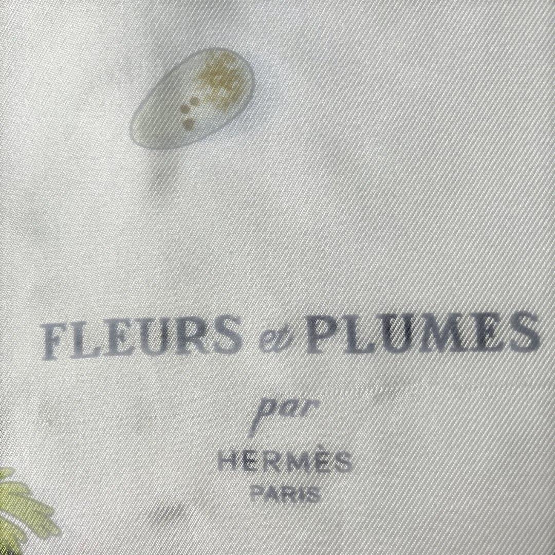 HERMÈS FLEURS et PLUMES スカーフ　　90