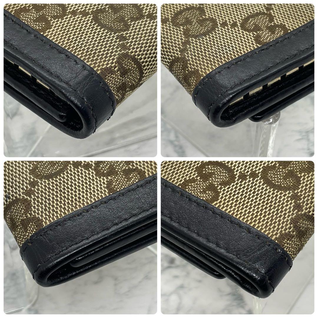 GUCCI グッチ GGゴールド金具 キャンバス キーケース ユニセックス