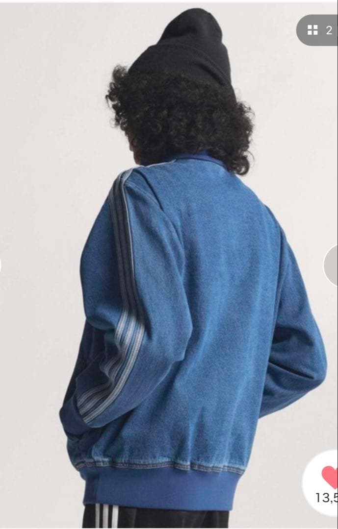 adidas originals デニムジャケット ジャージ Lサイズ
