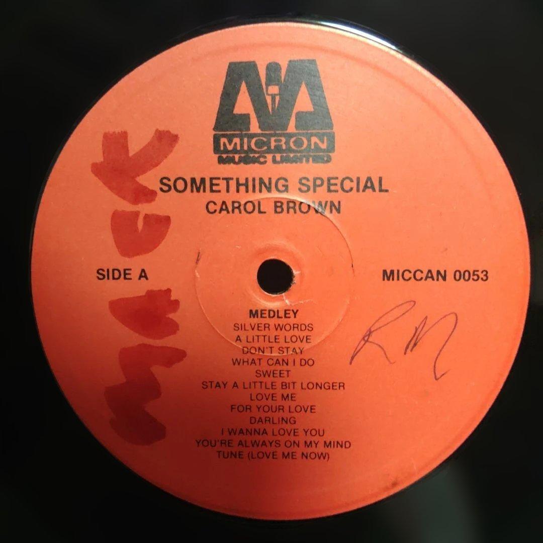 洋楽 CAROL BROWN Something Special