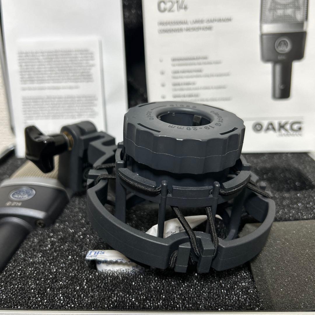 AKG C214 コンデンサーマイク 純正ケース ショックマウント