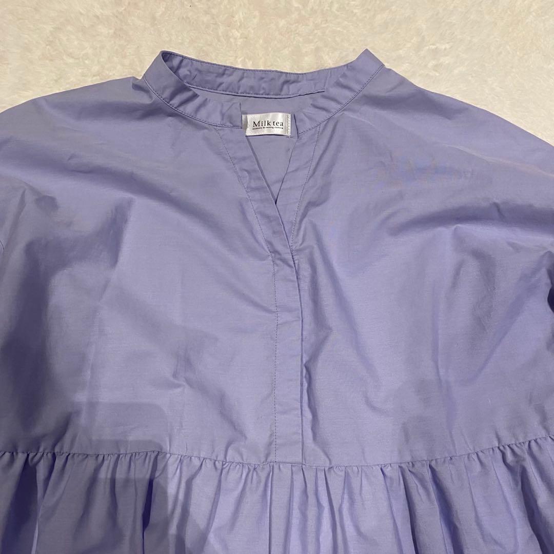 【美品】Milk tea マタニティ 授乳服 ロングワンピース ティアード