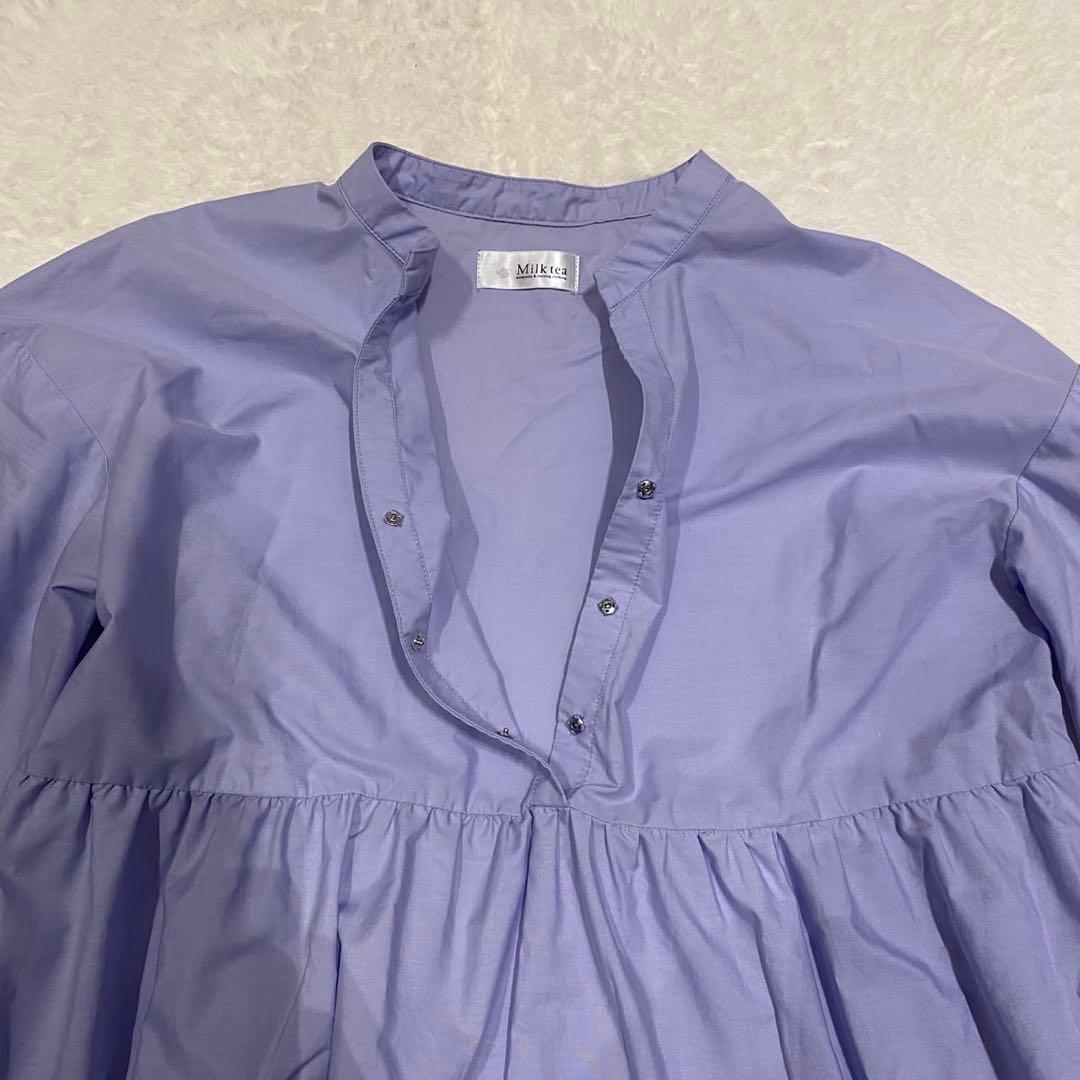 【美品】Milk tea マタニティ 授乳服 ロングワンピース ティアード