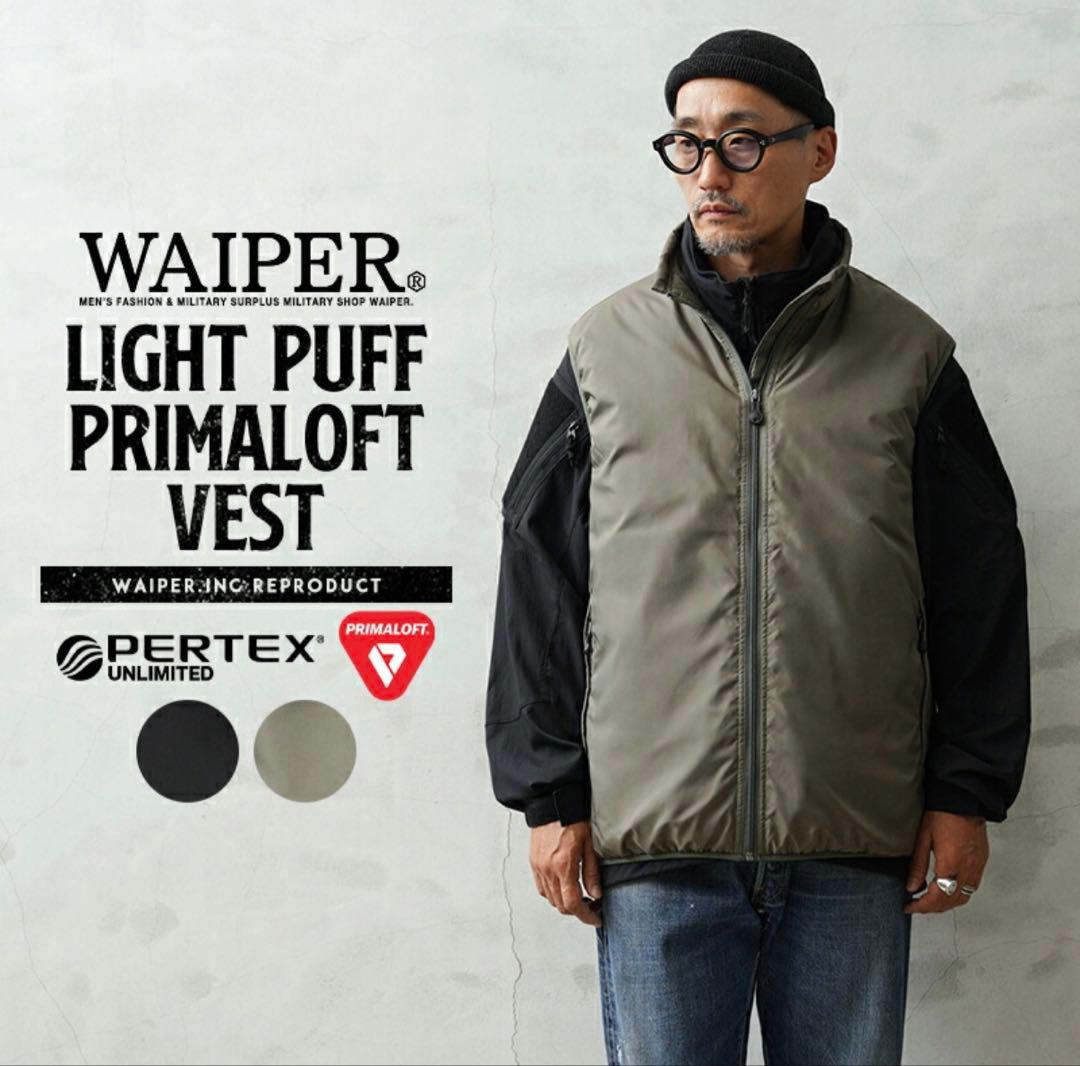 完売品 WAIPER LIGHT PUFF PRIMALOFT VEST S
