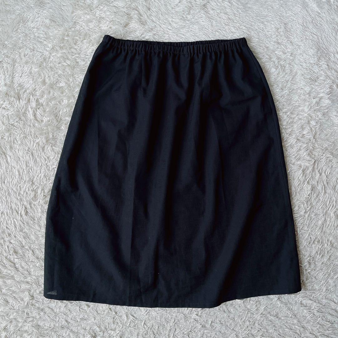 【美品】ソージュ バンドカラーワンピース オケージョンワンピース 濃紺とろみ素材