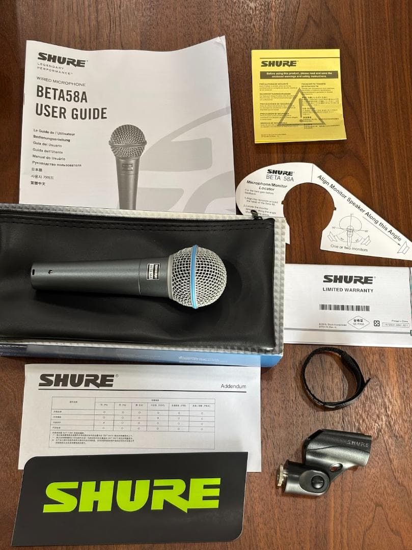 SHURE BETA 58A ボーカルマイクロホン