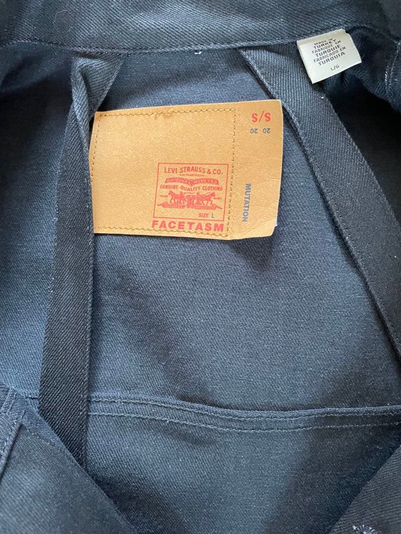 facetasm × Levi’s コラボデニムジャケット　ブラック