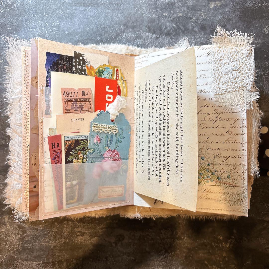 W1 クリスマス ジャンクジャーナル junkjournal 雑記帳